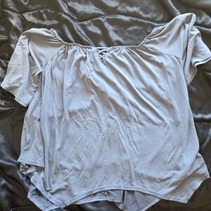 Torrid Gray Off-Shoulder Blouse